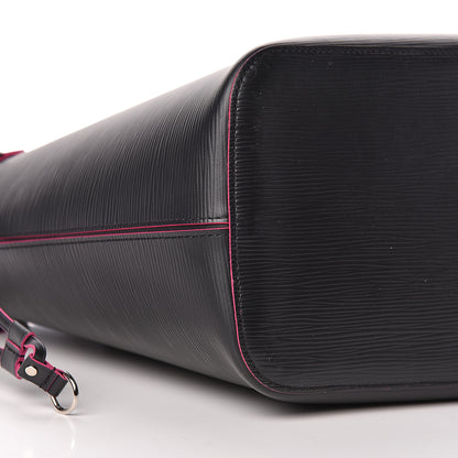 Louis Vuitton Epi Neverfull MM Black Hot Pink 8 of 10