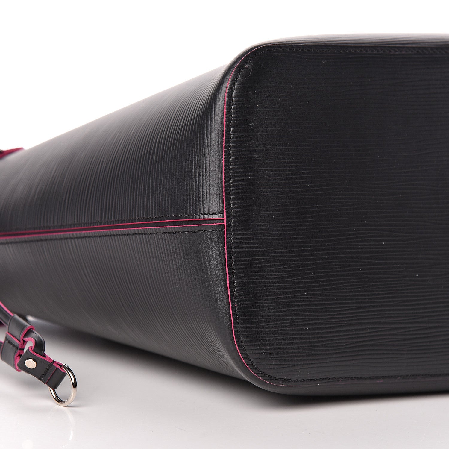 Louis Vuitton Epi Neverfull MM Black Hot Pink 8 of 10