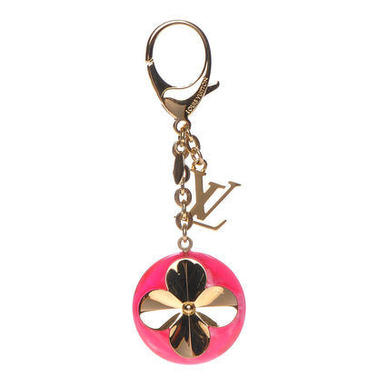 Louis Vuitton Acetate Hollow Flower Bag Charm Fuchsia 1 of 5