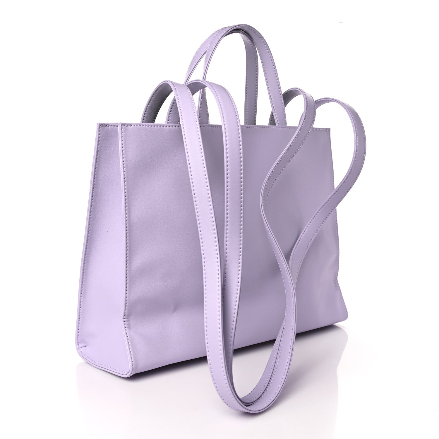 Telfar Vegan Leather Medium Shopping Bag Lavender 3 of 9