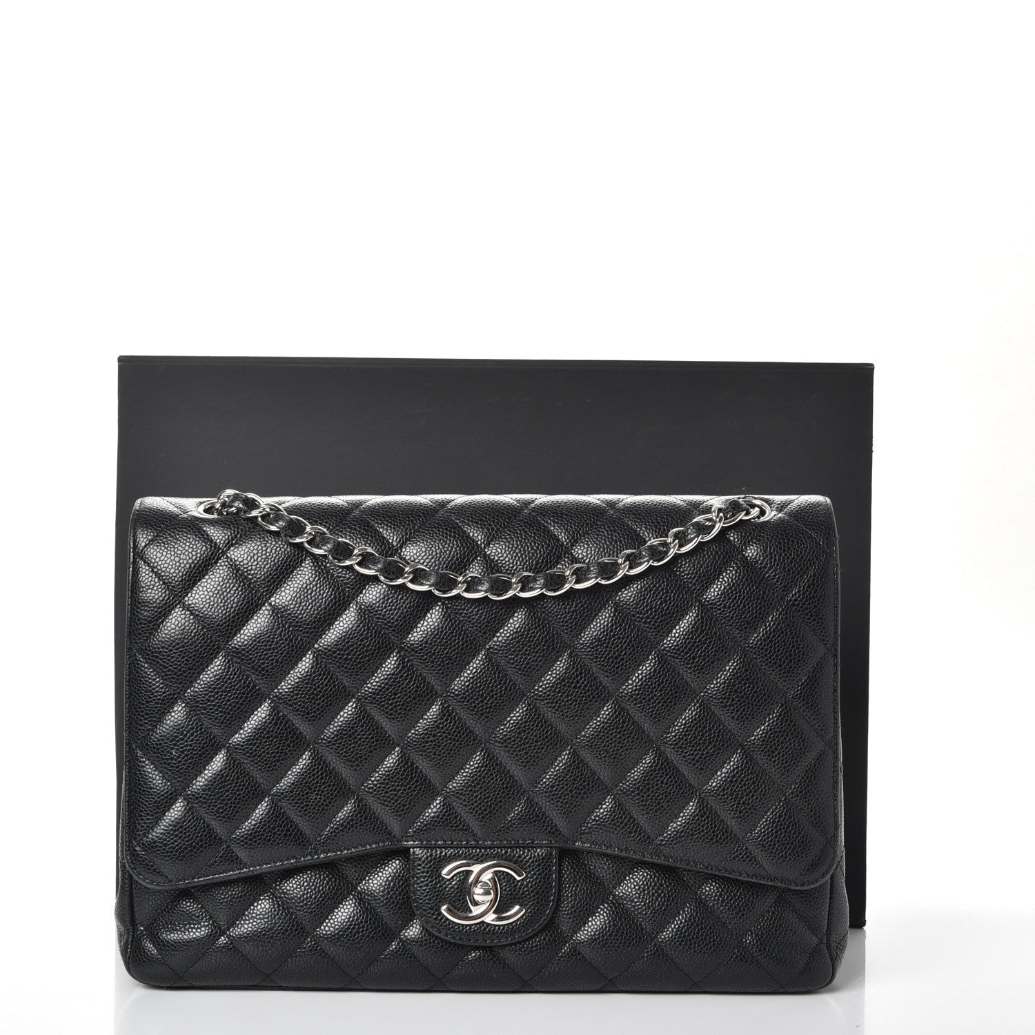 Chanel Caviar Quilted Maxi Double Flap Black 11 of 11