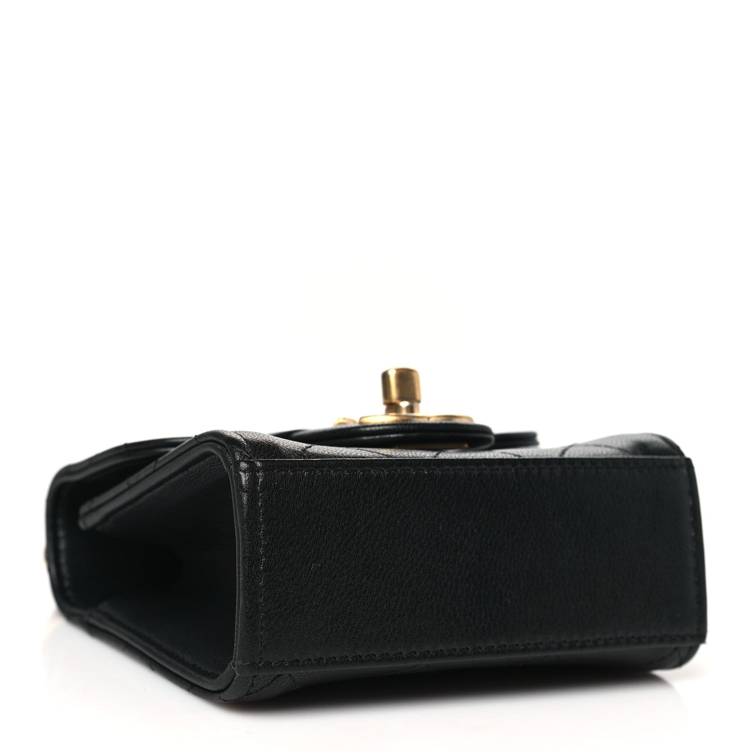 Chanel Goatskin Chic Pearls Clutch On Chain Black 4 of 10