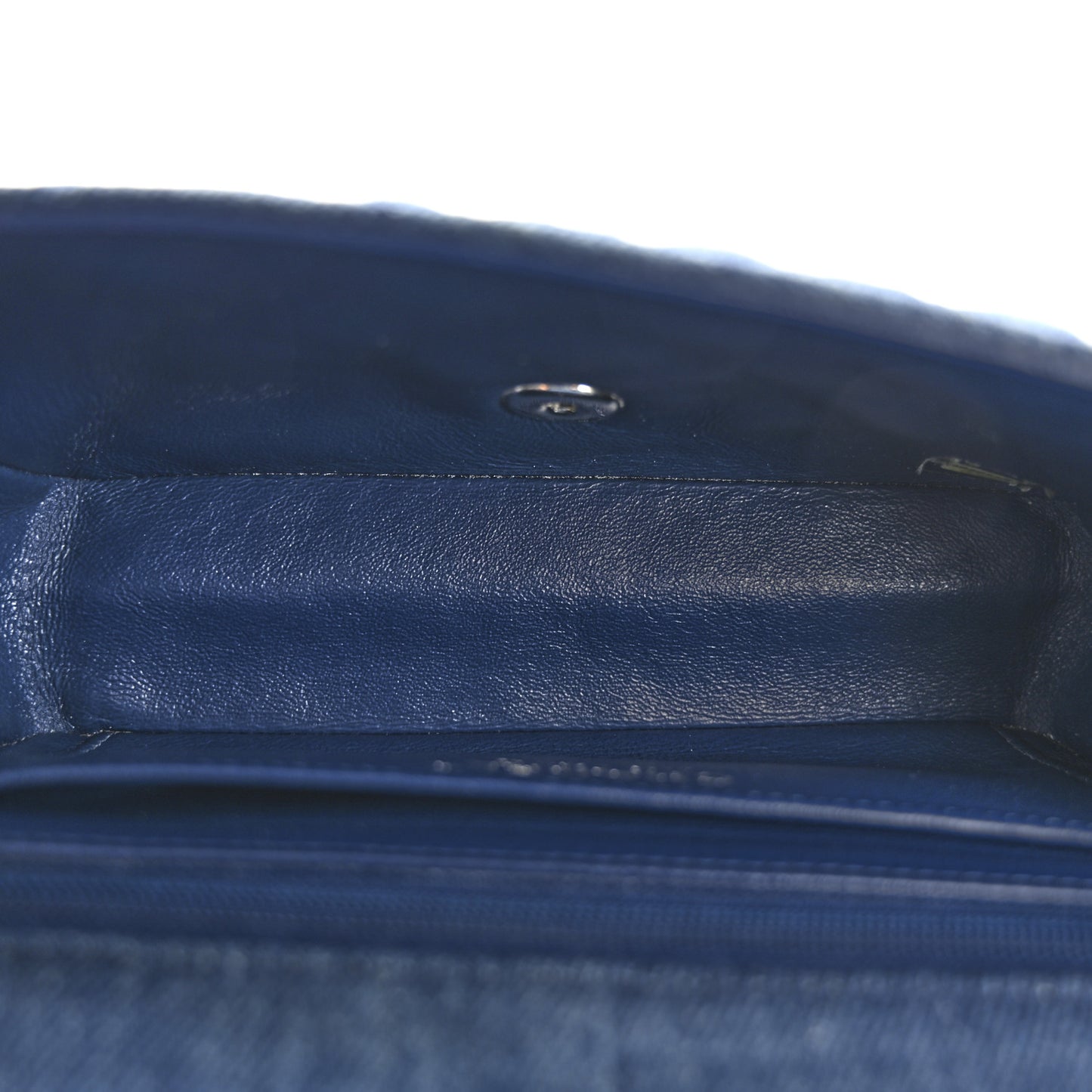 Denim Braided Mini Rectangular Flap Bag Blue