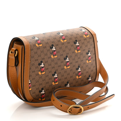 Gucci X DISNEY Mini Vintage GG Supreme Monogram Mickey Mouse Small Flap Messenger Bag Beige Vintage Sun Oil 3 of 11