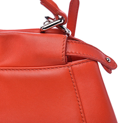 Fendi Nappa Mini Peekaboo Iconic Satchel Papavero 13 of 16