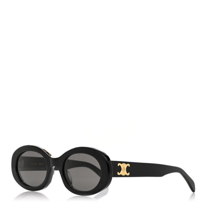 Celine Acetate Triomphe 01 Sunglasses CL 40194U Black 1 of 6