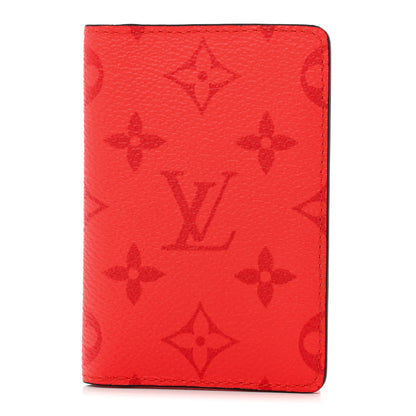 Louis Vuitton Taigarama Pocket Organizer NM Fire Red 1 of 8