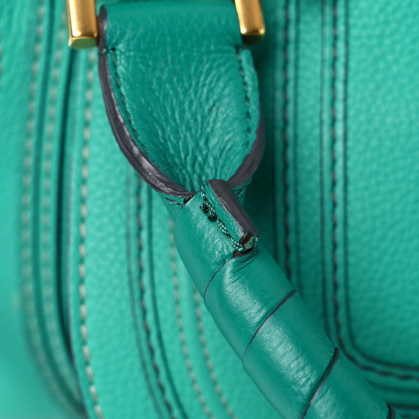 Calfskin Medium Marcie Satchel Jade Green
