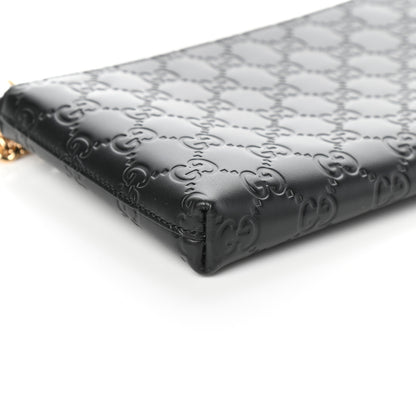 Gucci Guccissima Signature Wrist Wallet Black 8 of 9