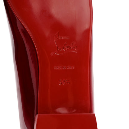 Christian Louboutin Metallic Patent Psychic Hot Chickita Flats 38.5 Loubi 7 of 7