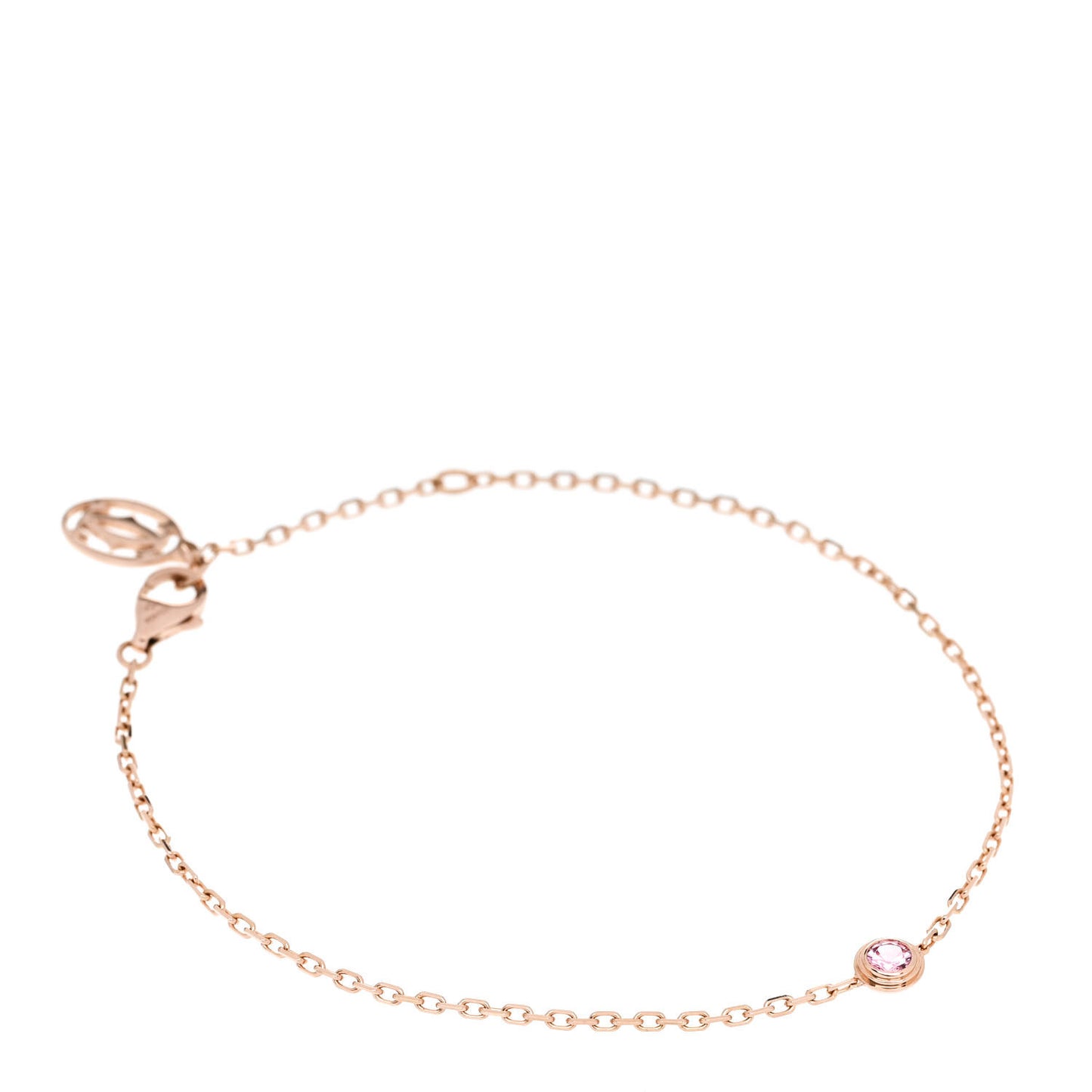 18K Pink Gold Pink Sapphire D'Amour Bracelet