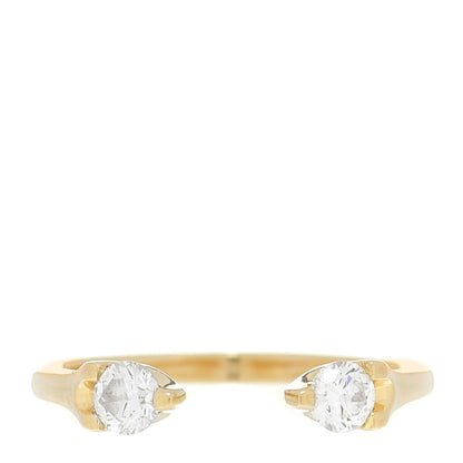 Anita Ko 18K Yellow Gold Diamond Orbit Split Ring 53 6.5 1 of 4