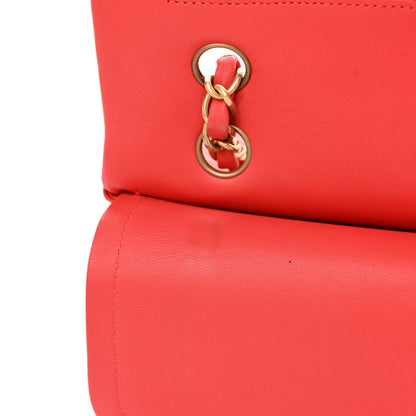 Chanel Lambskin Quilted Medium Double Flap Red 11 of 12