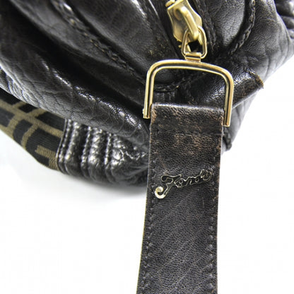 Fendi Zucca Nappa Nuvolata Vitello Tortuga Spy Bowler Tobacco Moro 9 of 13