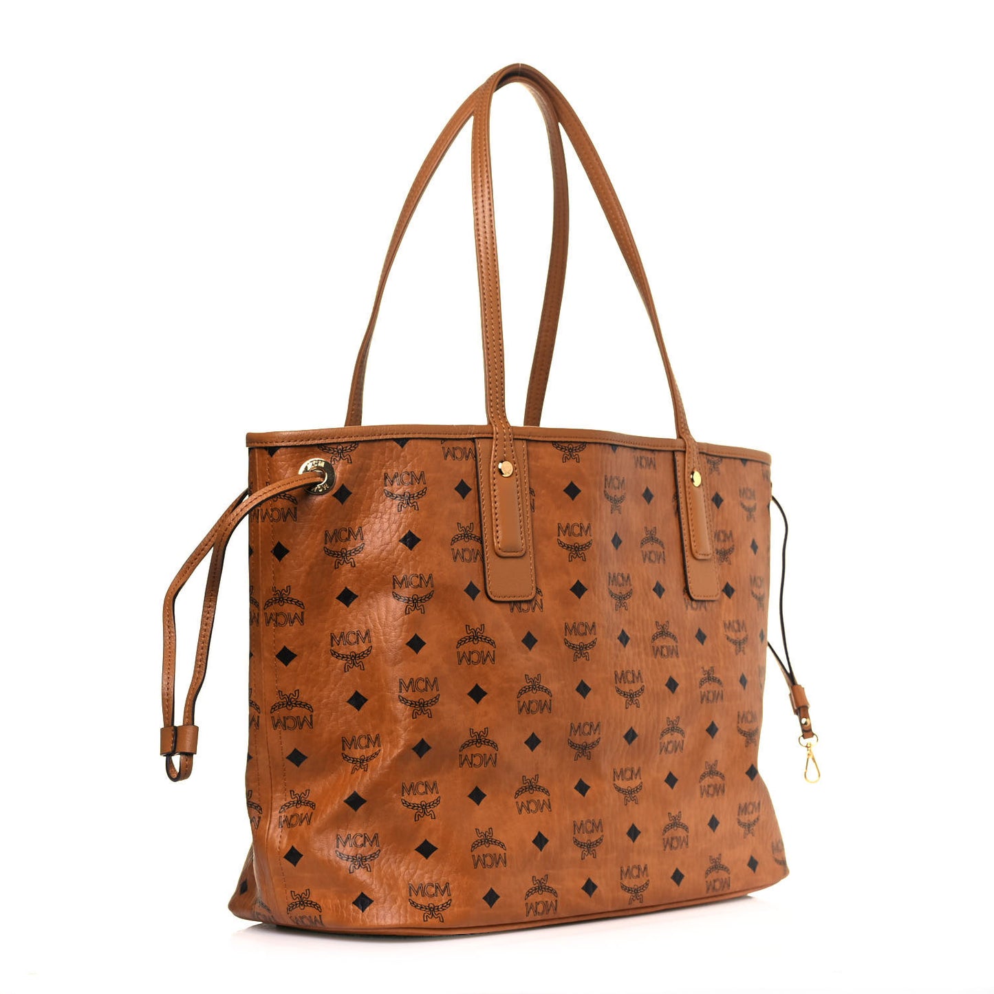 Visetos Medium Liz Reversible Shopper Tote Cognac