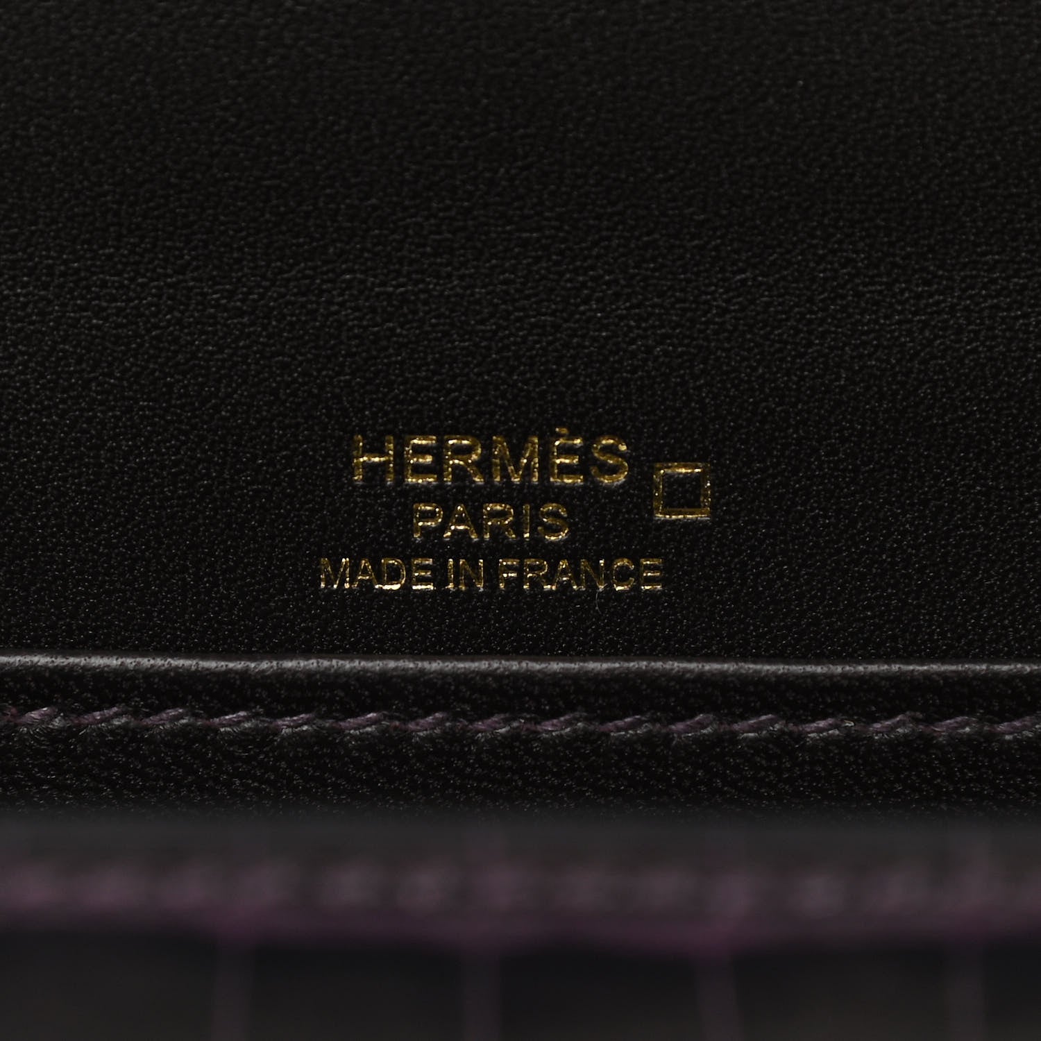 Hermes Shiny Alligator Mini Sac Roulis Prunoir 6 of 10