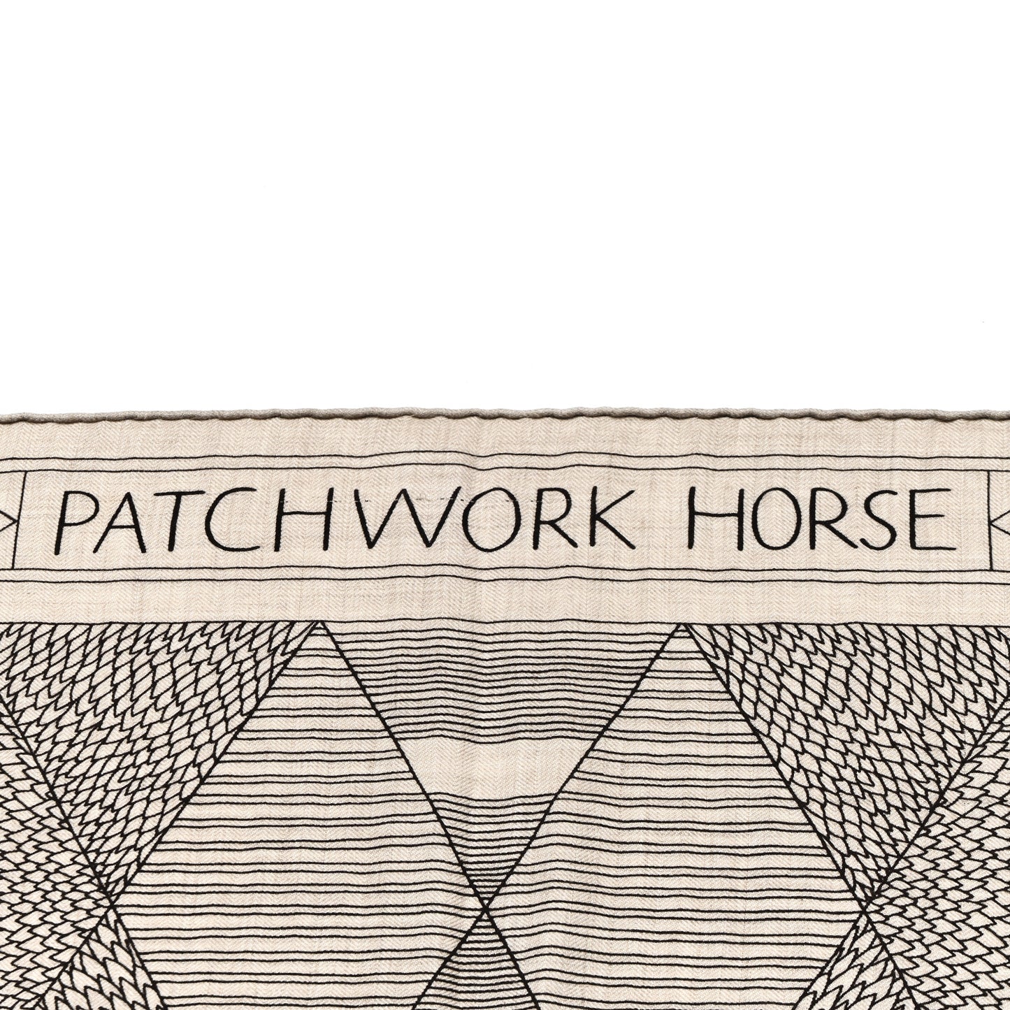 Cashmere Silk Patchwork Horse Shawl 140 Naturel Ebene