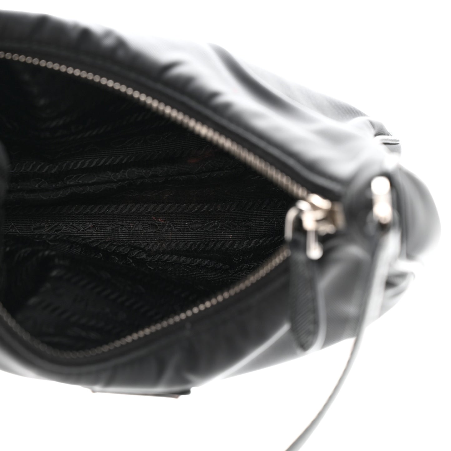 Tessuto Nylon Saffiano Mini Re-Edition 2005 Bag Black
