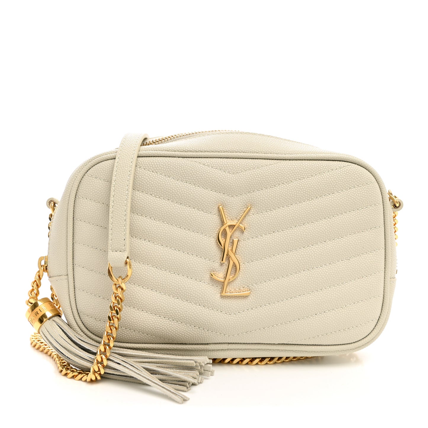 Grain De Poudre Matelasse Monogram Mini Lou Camera Bag Crema Soft