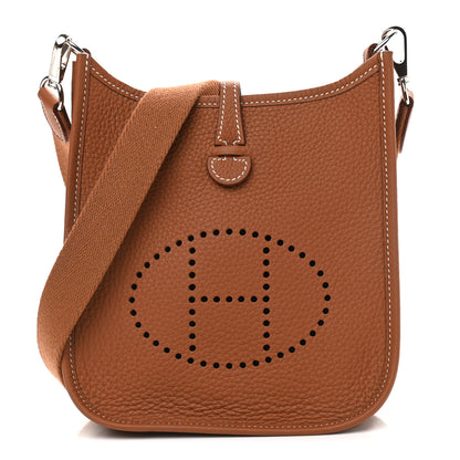 Hermes Taurillon Clemence Evelyne TPM Gold 1 of 12