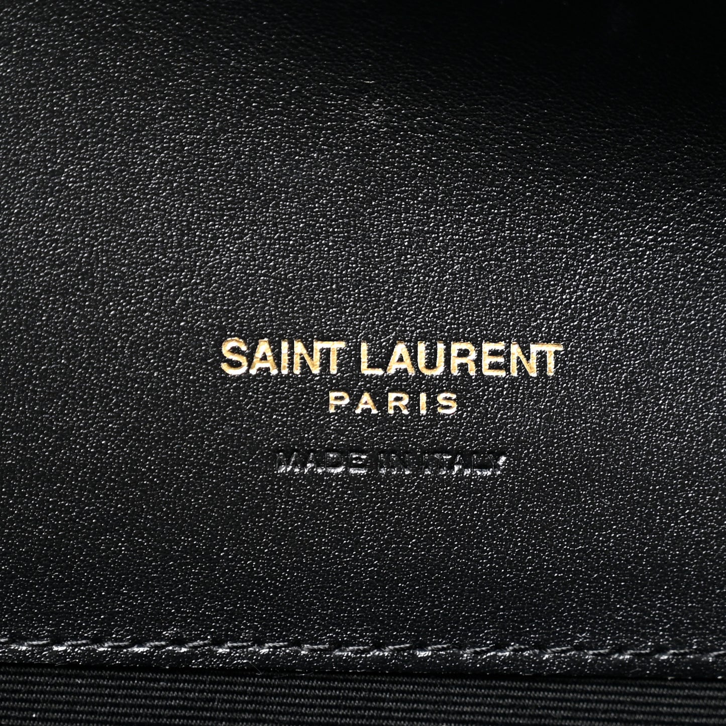 Lambskin Patent Monogram Cassandre Clasp Flap Pouch Black