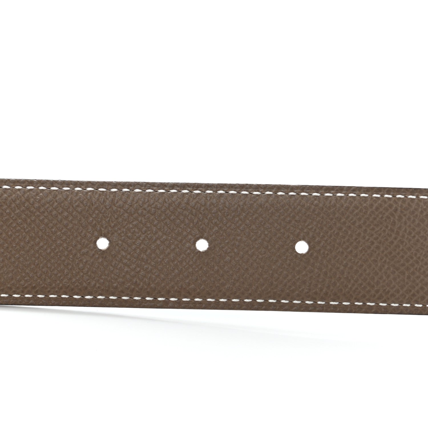 Hermes Swift Epsom 24mm Gamma Belt 75 Black Etoupe 5 of 7
