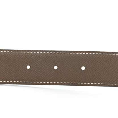 Hermes Swift Epsom 24mm Gamma Belt 75 Black Etoupe 5 of 7