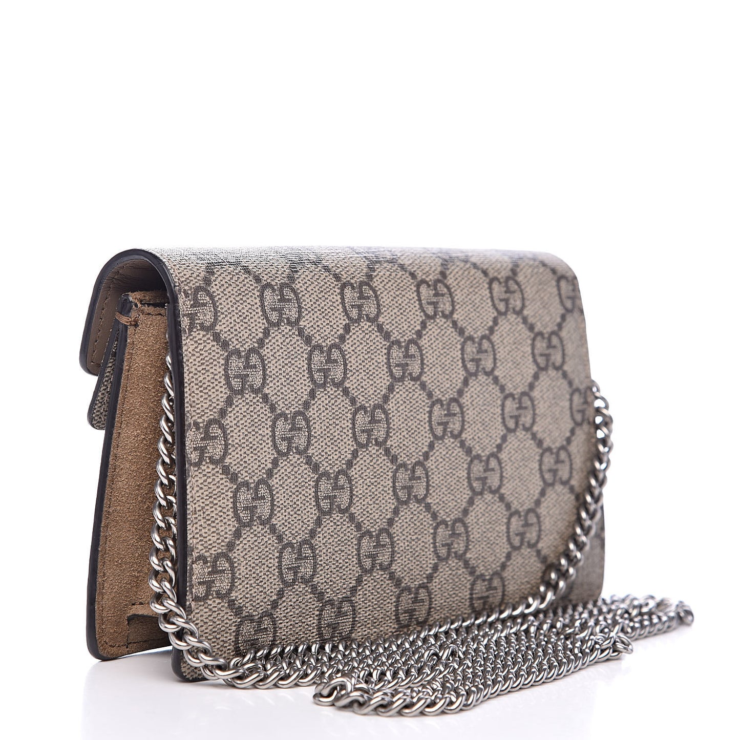 GG Supreme Monogram Super Mini Dionysus Shoulder Bag Taupe