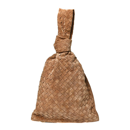 Bottega Veneta Suede Intrecciato BV Twist Caramel 1 of 18