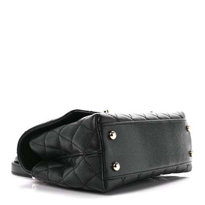 Chanel Caviar Quilted Mini Coco Handle Flap Black 4 of 12