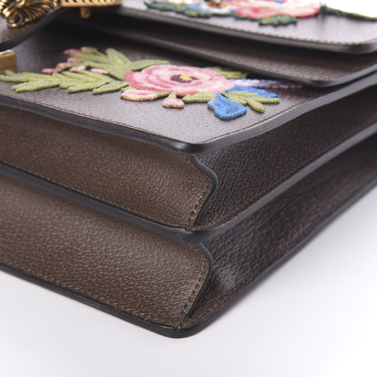 Gucci Calfskin Web Owl Embroidered Medium Dionysus Shoulder Bag New Acero Multicolor 8 of 8