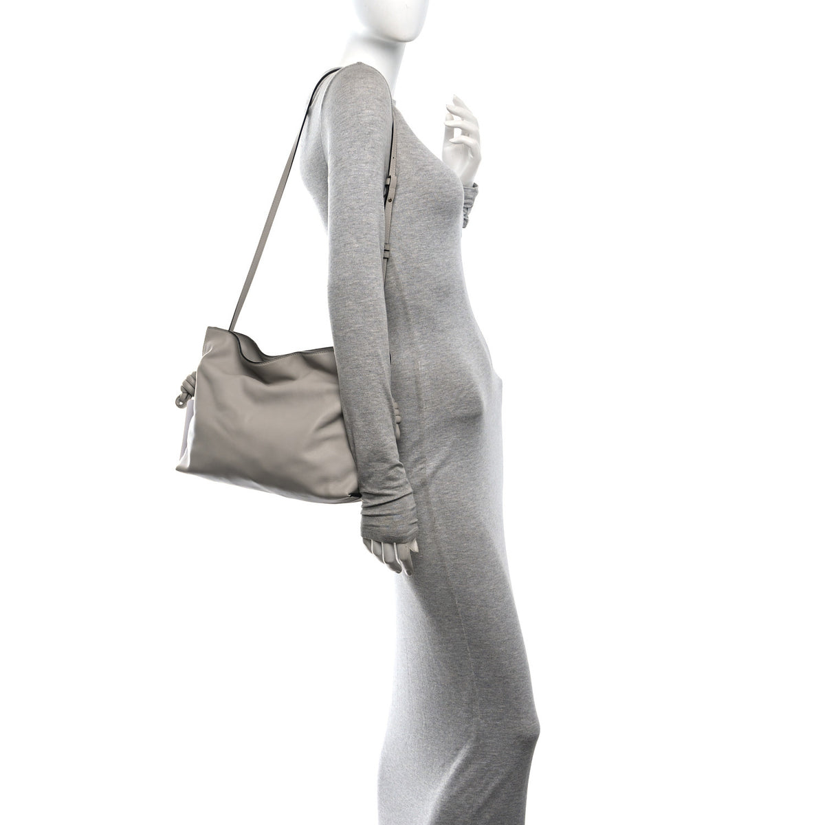 Loewe Nappa Medium Flamenco Knot Clutch Ghost 2 of 10