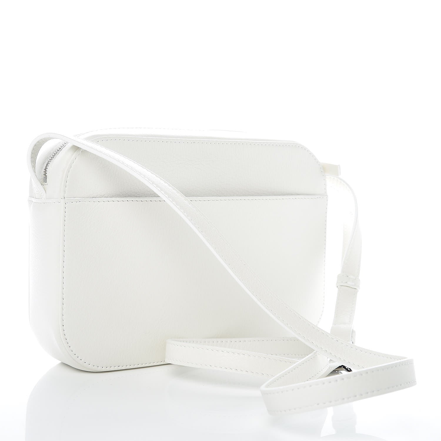 Balenciaga Calfskin Logo S Everyday Camera Bag White 3 of 9