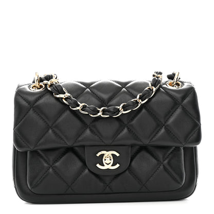 Chanel Calfskin Quilted Pocket Chic Flap Bag Black 1 of 11