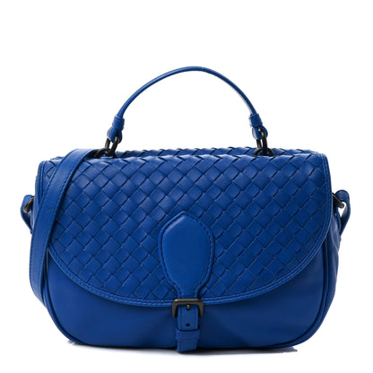 Bottega Veneta Nappa Intrecciato Double Sided Crossbody Bag Signal Blue 1 of 7