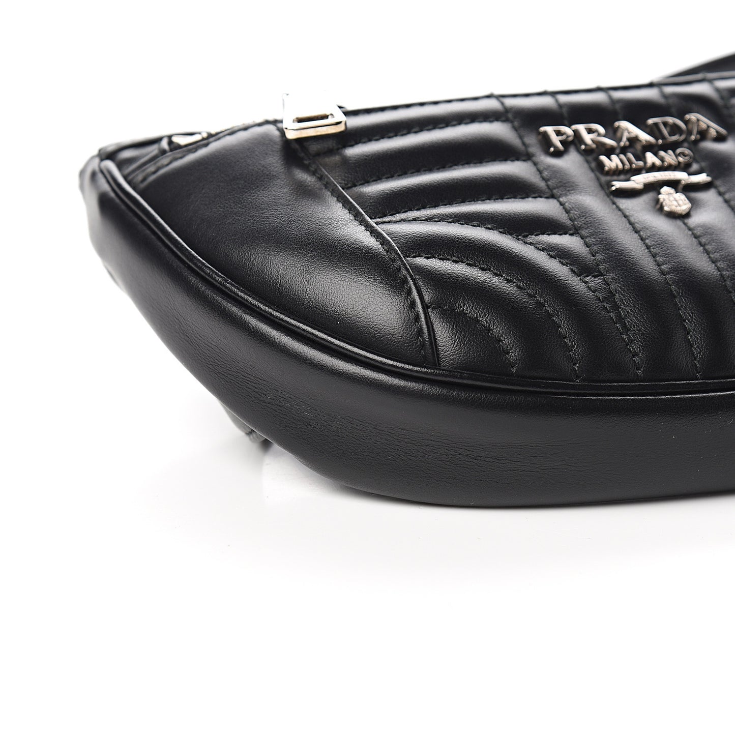Soft Calfskin Impunture Diagramme Belt Bag Black