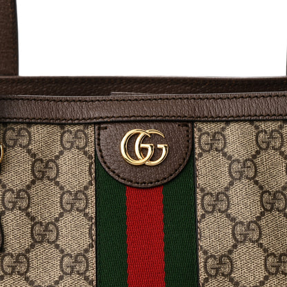 Gucci GG Supreme Monogram Medium Ophidia Shopping Tote Brown 8 of 10