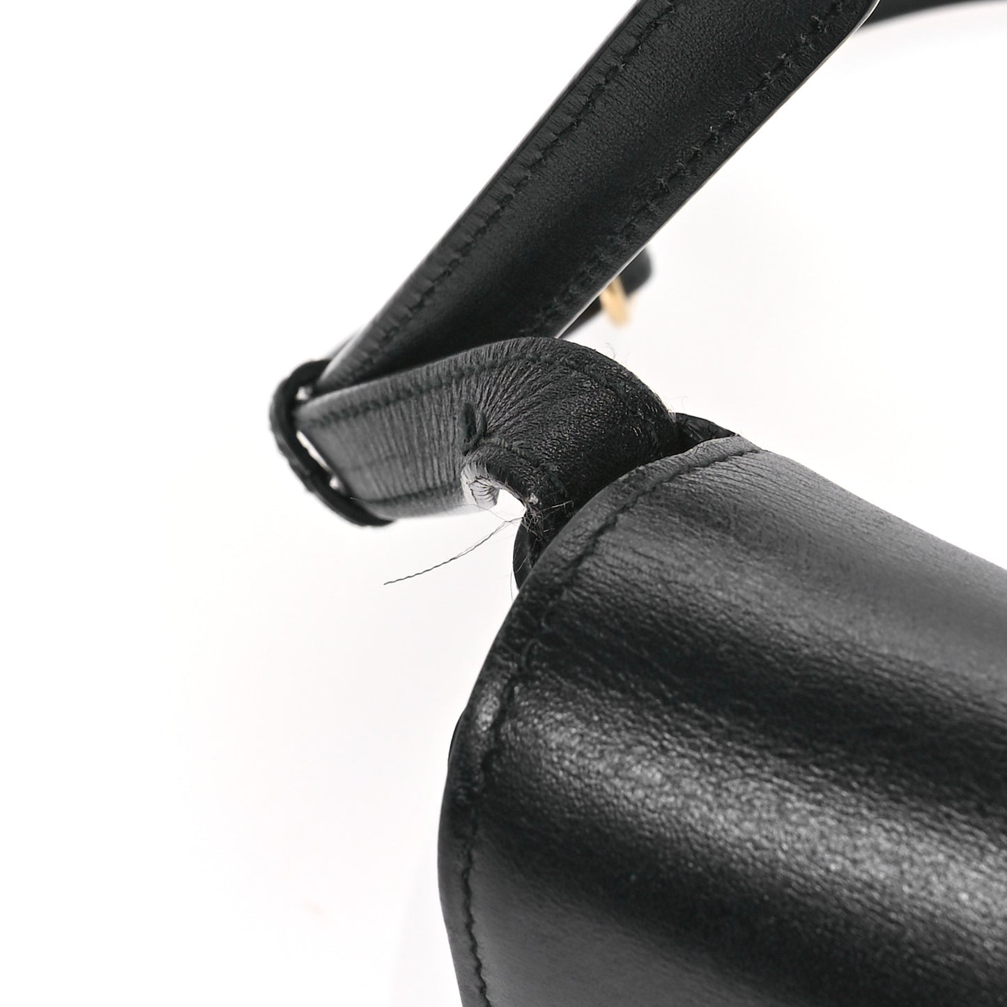 Vitello Palmellato Lux Small Arli Flap Shoulder Bag Black