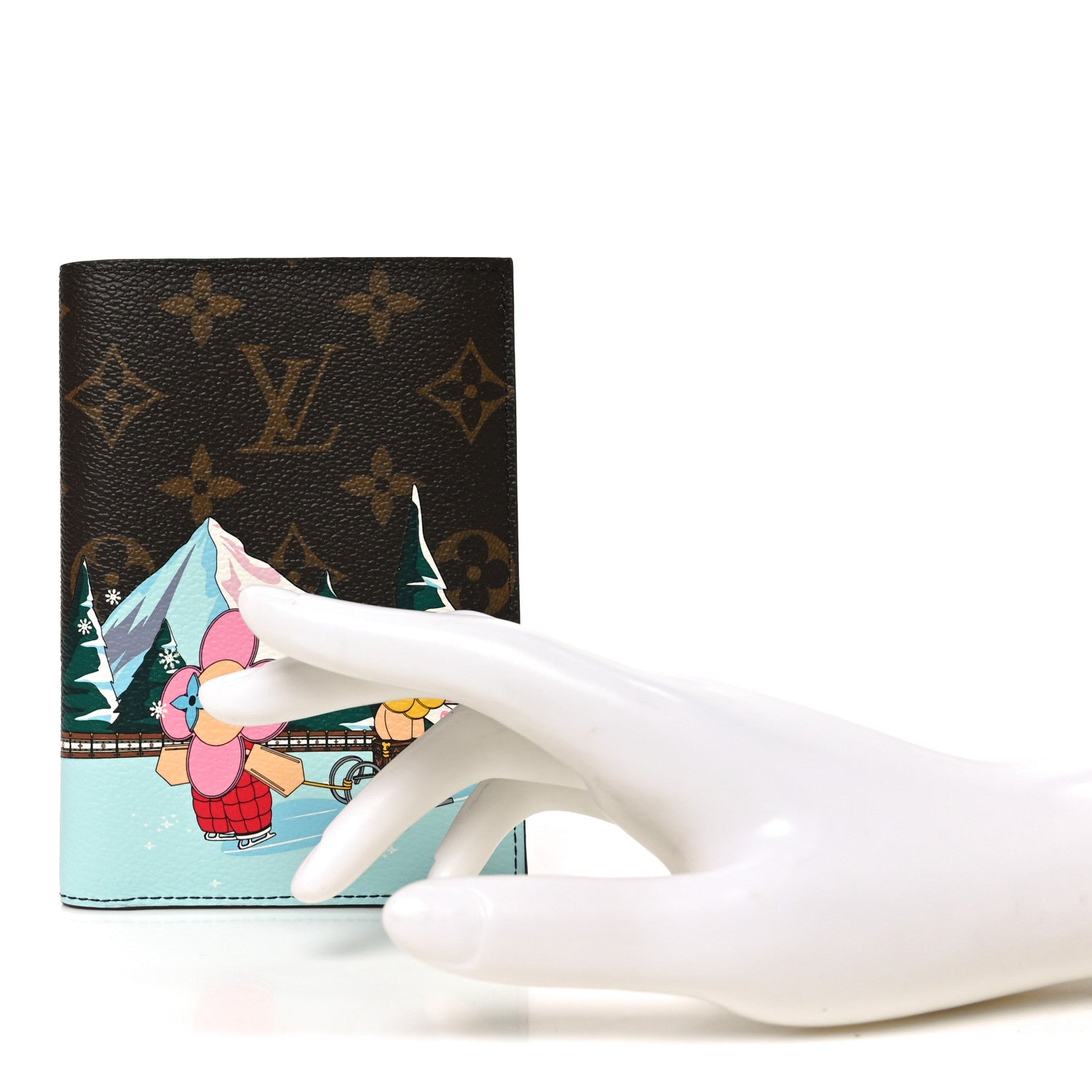 Louis Vuitton Monogram 2023 Christmas Animation Alpine Passport Cover Pink 2 of 6