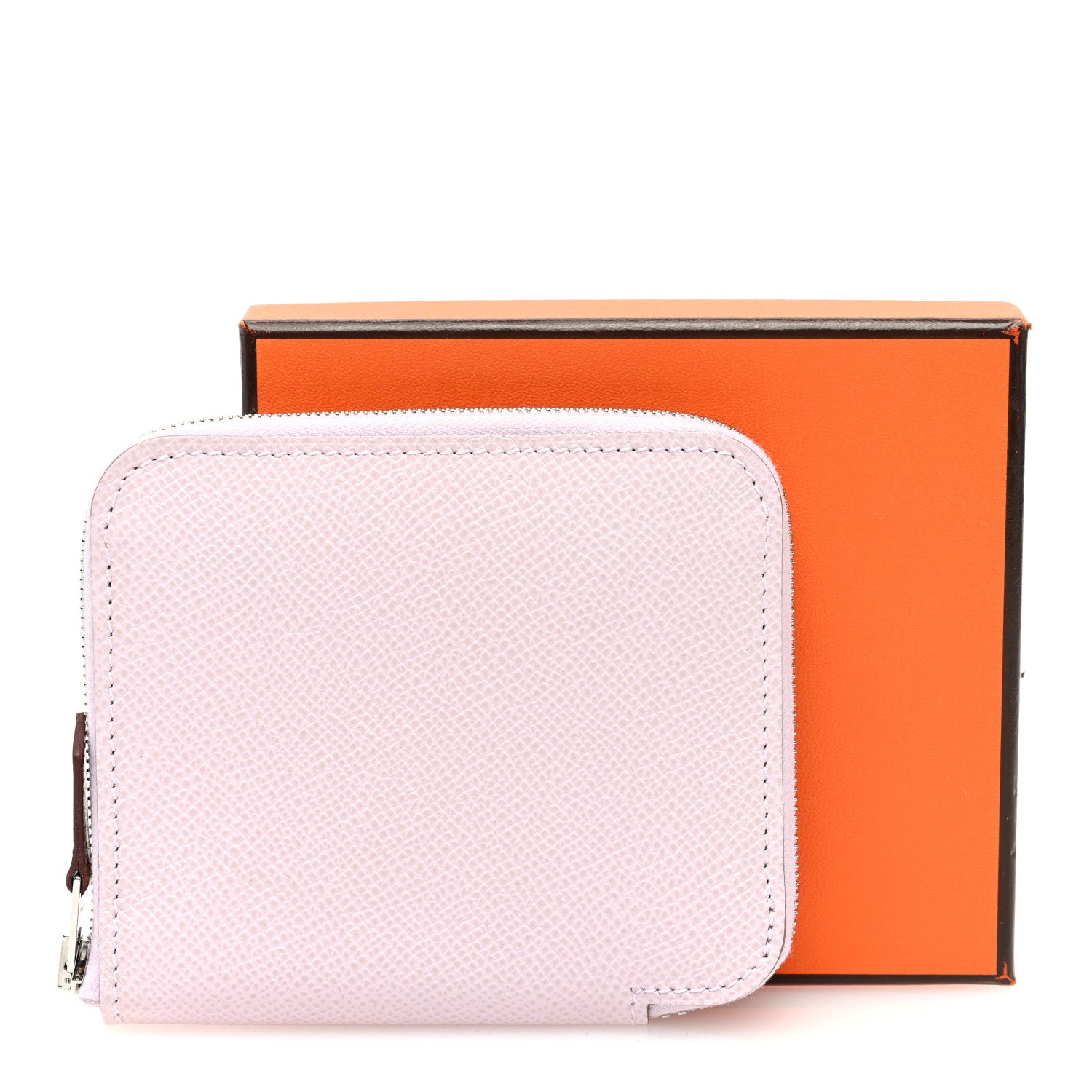 Hermes Epsom Silk'In Compact Wallet Mauve Sylvestre 8 of 8