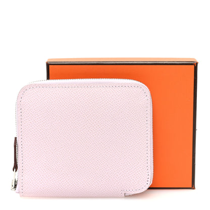 Hermes Epsom Silk'In Compact Wallet Mauve Sylvestre 8 of 8