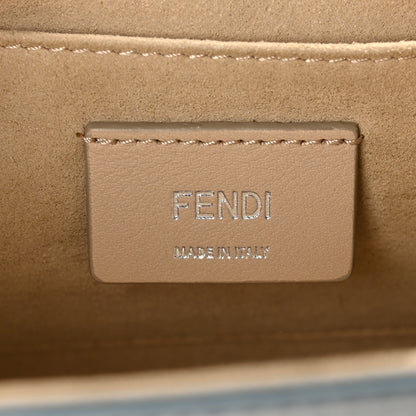 Fendi Vitello Liberty Scalloped Studded Kan I Shoulder Bag Grigio Perla 7 of 11