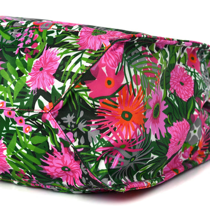 Prada Tessuto Nylon Floral Print Tote Pink 9 of 9