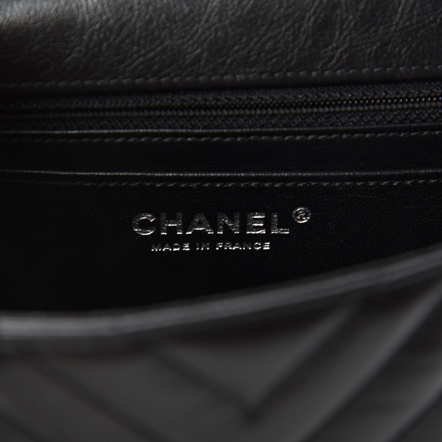 Aged Calfskin Chevron Quilted 2.55 Reissue Mini Flap So Black