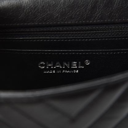 Chanel Aged Calfskin Chevron Quilted 2.55 Reissue Mini Flap So Black 8 of 11