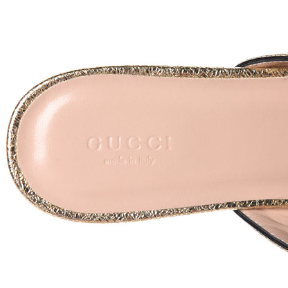 Gucci Galassia Womens GG Marmont Fringe Slippers 39 Platino 7 of 8