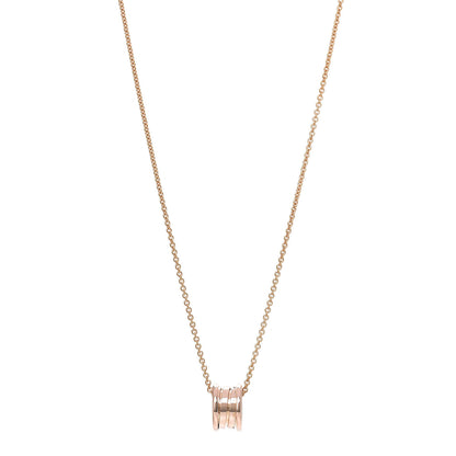 Bulgari 18K Rose Gold B.Zero1 Pendant Necklace 1 of 7
