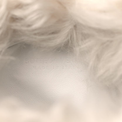 Bottega Veneta Shearling Lambskin The Pouch Chain White 7 of 9
