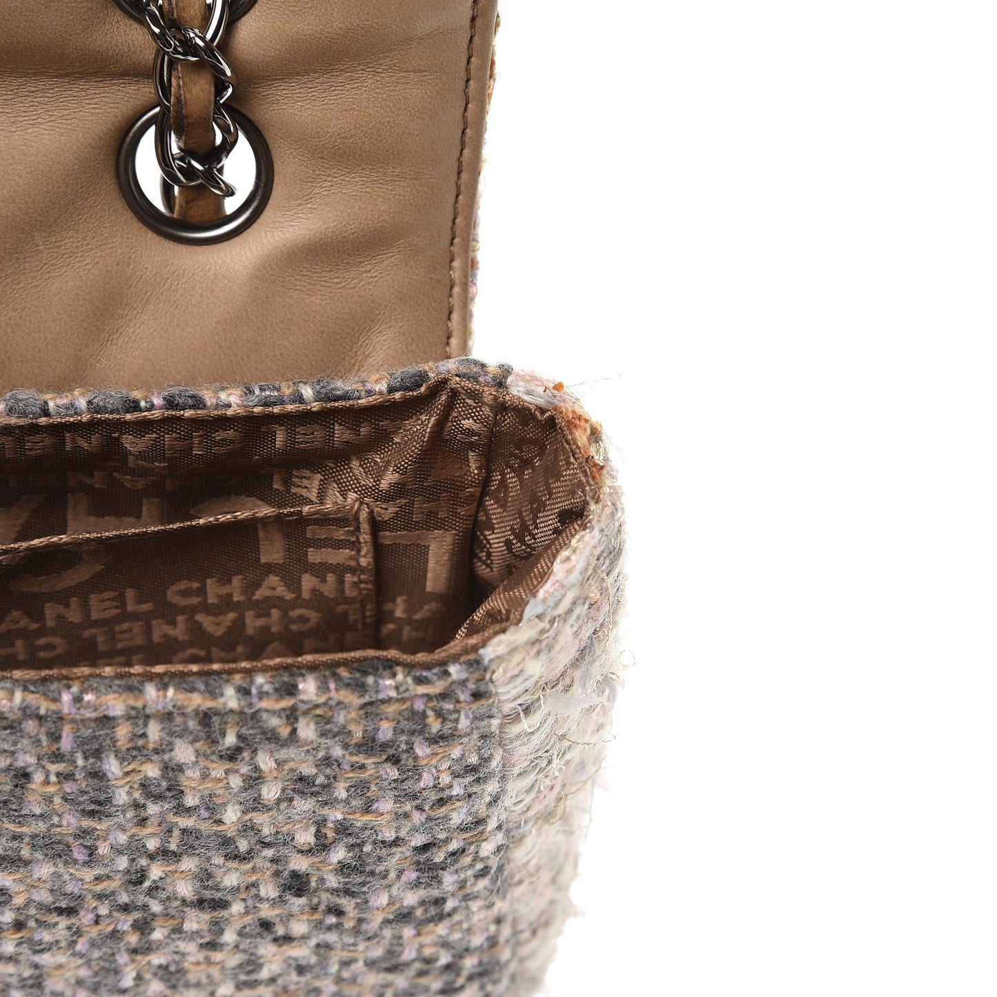 Tweed Small Fantasy Flap Grey