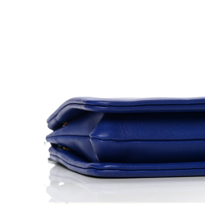 Celine Lambskin Small Trio Crossbody Bag Electric Blue 4 of 7